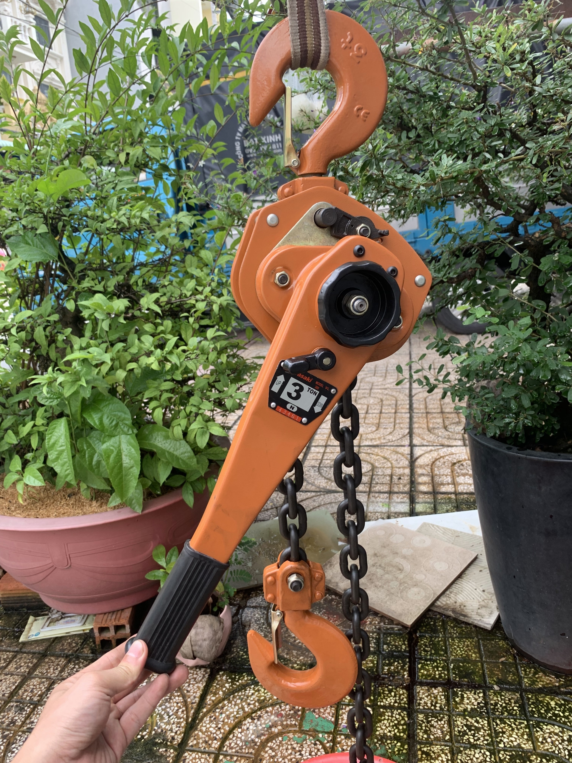 Palang xích lắc tay kawasaki 3T