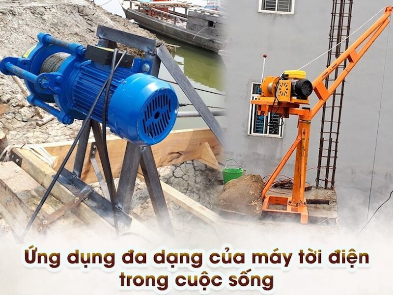 Ứng dụng của máy tời trong thực tế