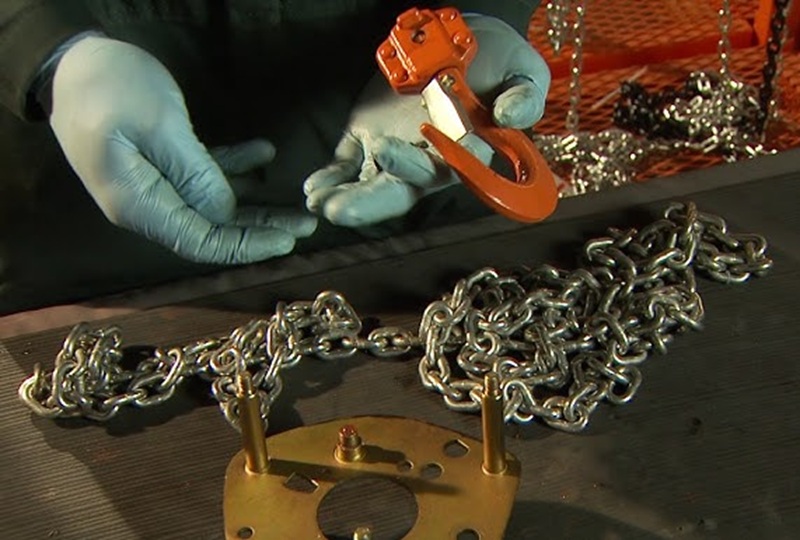 Vệ sinh và bảo quản móc tải và xích tải của pa lăng